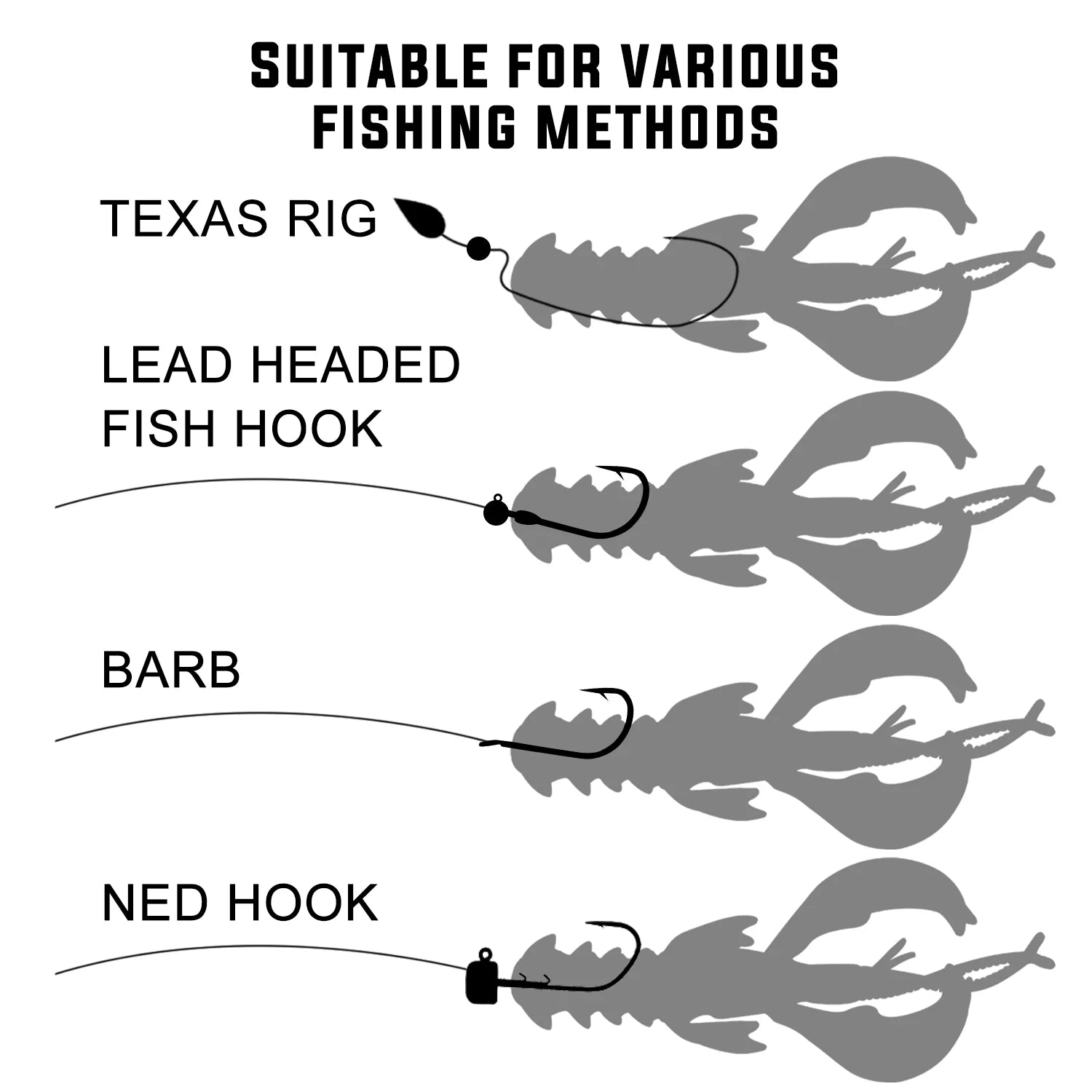 Lobster Soft Fishing Lure Set