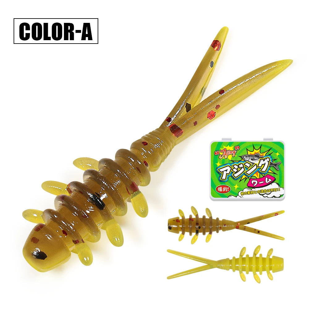Micro Worm Fishing Lure Set