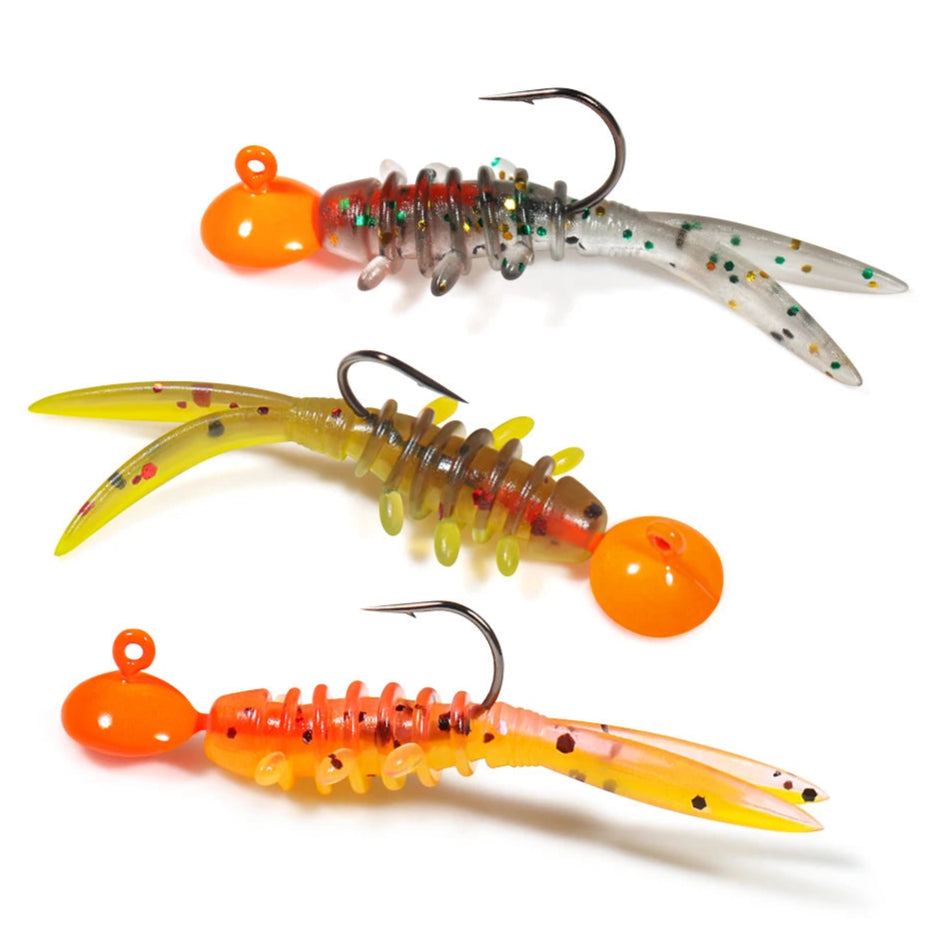 Micro Worm Fishing Lure Set