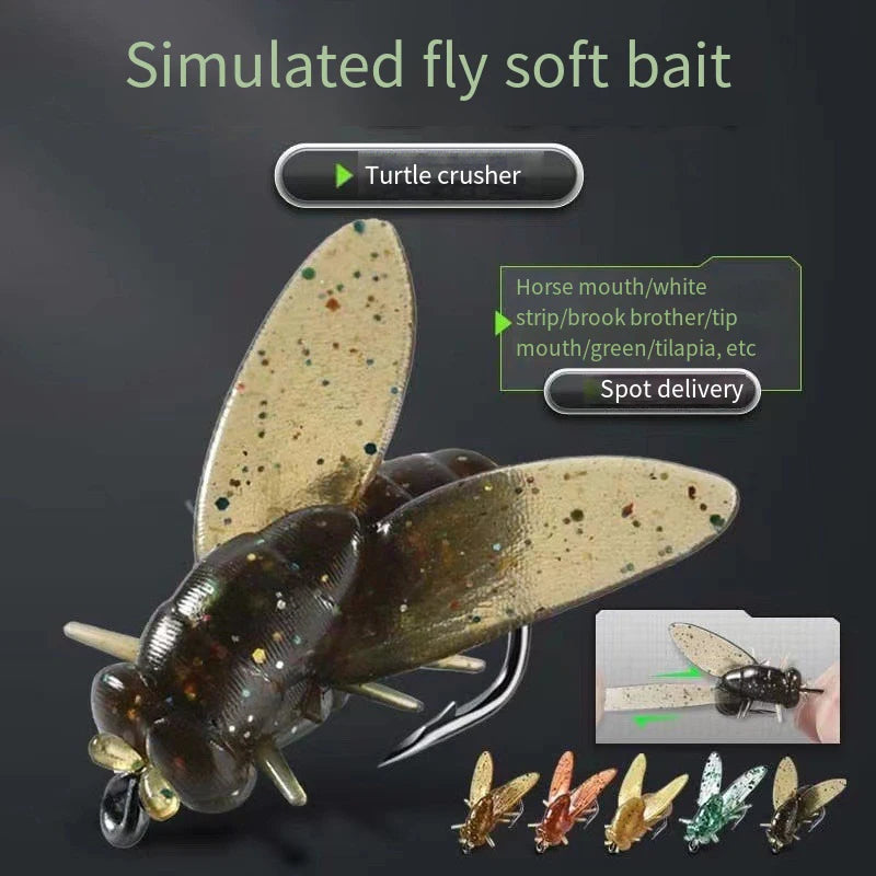 Rubber Fly Fishing Lure Set