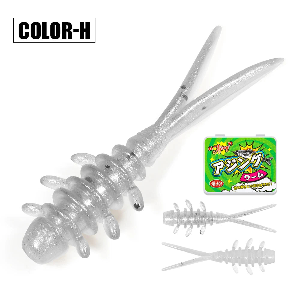 Micro Worm Fishing Lure Set