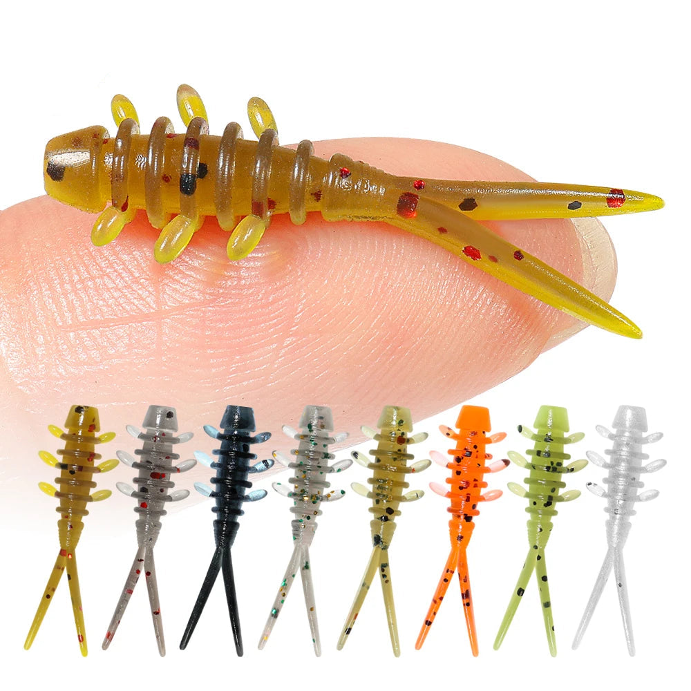 Micro Worm Fishing Lure Set