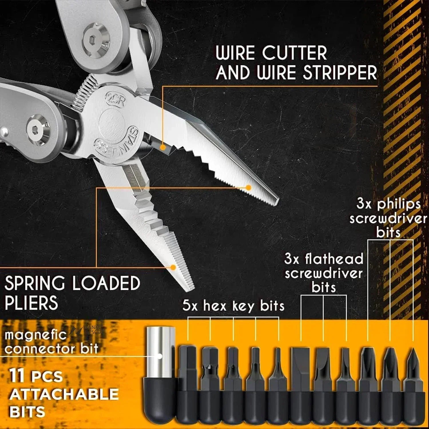Multitool Survival Pliers
