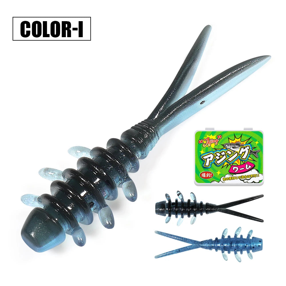 Micro Worm Fishing Lure Set