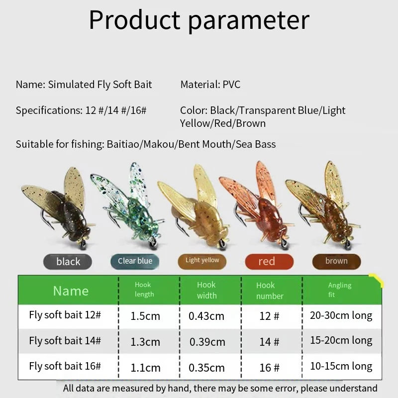 Rubber Fly Fishing Lure Set